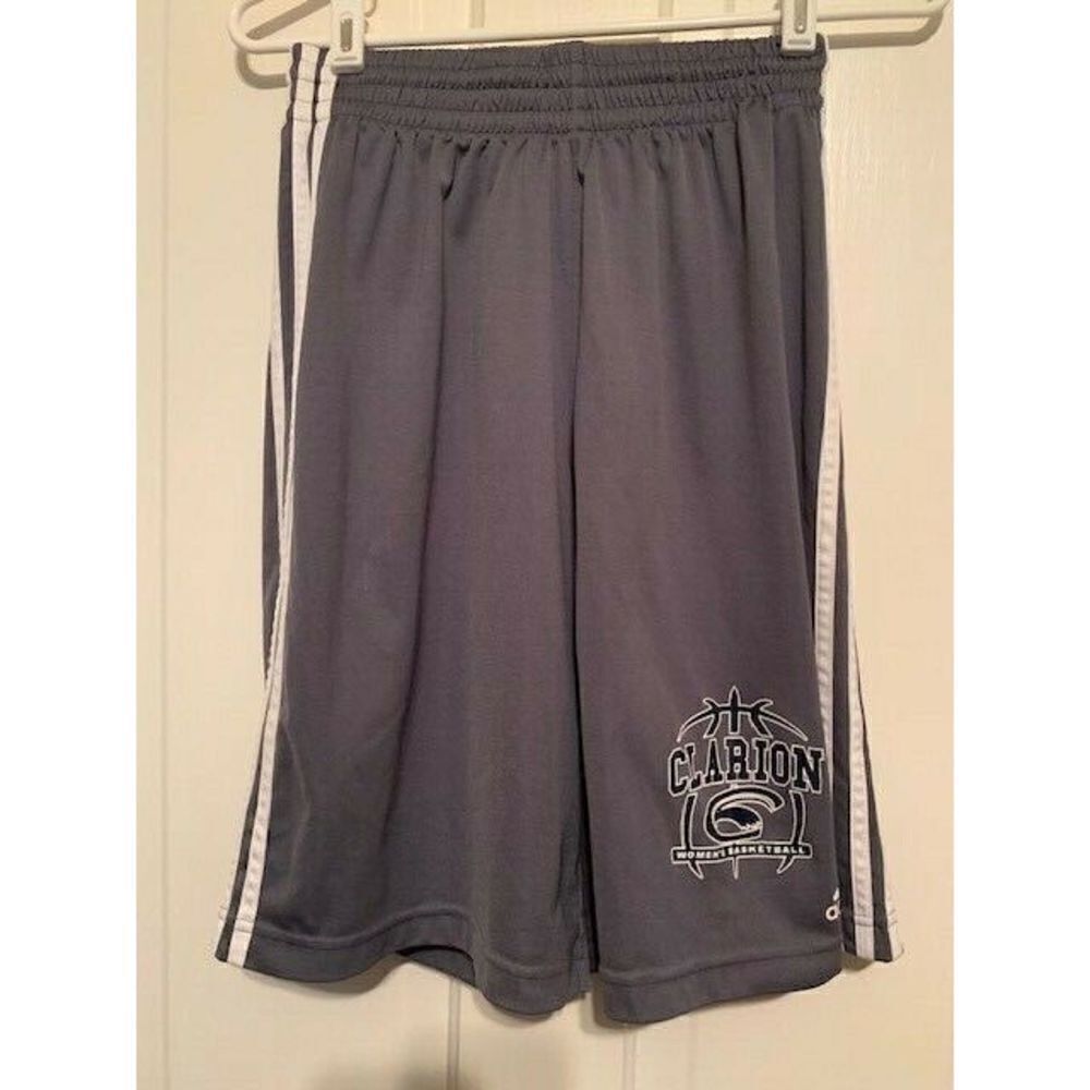 CLARION UNIVERSITY WOMEN'S BASKETBALL SIZE SMALL ADIDAS SHORTS